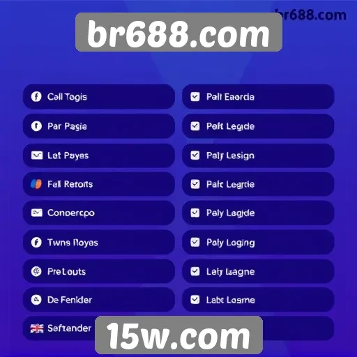 Métodos de pagamento disponíveis na plataforma br688